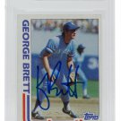 George Brett Signed Slabbed Royals 1982 Topps #201 Trading Card BAS