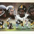 Pittsburgh Steelers Steel Curtain Signed 24x33 Lithograph LE /1000 BAS LOA