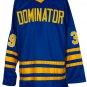 Dominik Hasek Signed Custom Blue Dominator Hockey Jersey JSA
