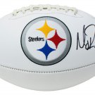 Mason Rudolph Signed Pittsburgh Steelers Logo Football JSA