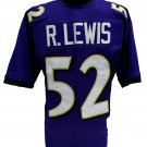 Ray Lewis Unsigned Custom Pro-Style Purple Football Jersey Size X-Large