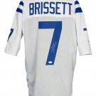Jacoby Brissett Signed Custom White Pro-Style Football Jersey JSA