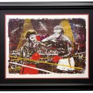 Noel Rockmore Signed Framed Muhammad Ali Spinks The Fight Ltd Ed 20x26 Litho