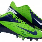 Russell Wilson Seattle Seahawks Signed Nike Hyperfuse Cleat Wilson COA