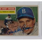 Pee Wee Reese Signed Slabbed Dodgers 1956 Topps #260 Card BAS 00011683707