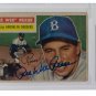 Pee Wee Reese Signed Slabbed Dodgers 1956 Topps #260 Card BAS 00011683707