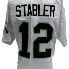 Ken Stabler Unsigned Custom White Pro-Style Football Jersey Large