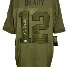 Tom Brady Signed NE Patriots Nike Limited Salute To Service Jersey Tristar
