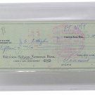 Vince Lombardi Signed Slabbed Vintage 1960 Personal Check Auto Grade 9 PSA DNA