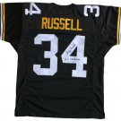 Andy Russell Signed Custom Black Pro-Style Football Jersey SB Champs JSA ITP