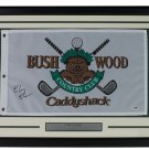 Chevy Chase Signed Framed Bushwood Caddyshack Golf Flag PSA/DNA