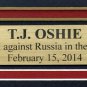 TJ Oshie Framed Team USA 34x18 2014 Sochie Olympics Shootout 8x10 Photo Collage