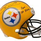 Brett Keisel Signed Steelers Full Size Yellow Replica Helmet Fear Da Beard BAS