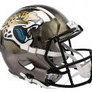 Jacksonville Jaguars Full Size Riddell Chrome Replica Speed Helmet