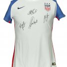 Rapinoe Morgan Lavelle Naeher Signed Nike 17 USA Womens Soccer Jersey Large JSA