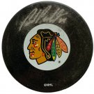 Bob Probert Signed Chicago Blackhawks Logo Puck BAS F62427