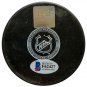 Bob Probert Signed Chicago Blackhawks Logo Puck BAS F62427