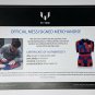 Lionel Messi Signed Nike Barcelona 20th Anniv Soccer Jersey Medium Messi COA