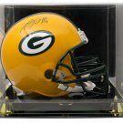 Davante Adams Signed Green Bay Packers Riddell Full Size Rep Helmet JSA  w/Case