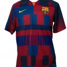 Lionel Messi Signed Nike Barcelona 20th Anniv Soccer Jersey Medium BAS+Messi COA