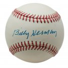 Billy Herman Red Sox Signed Official National League Baseball BAS H19733