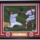 Brad Lidge Carlos Ruiz Signed Framed 16x20 Phillies 2008 World Series Photo JSA