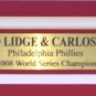 Brad Lidge Carlos Ruiz Signed Framed 16x20 Phillies 2008 World Series Photo JSA