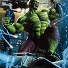 Hulk City Rampage 11x17 Lithograph Signed By Greg Horn JSA