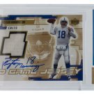 Peyton Manning Colts Signed 2000 Upper Deck Game Jersey Card Slabbed Auto10 BAS