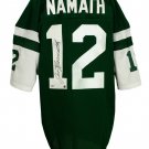 Joe Namath Signed Custom Green Pro-Style Football Jersey BAS H18551
