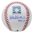 Mike Mussina Yankees Signed Official Hall Of Fame Logo Baseball HOF 19 Insc JSA