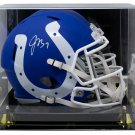 Jacoby Brissett Signed Indianapolis Colts AMP Replica Speed Helmet JSA w/Case