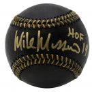 Mike Mussina Yankees Signed Official MLB Black Leather Baseball HOF 19 Insc JSA