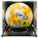 Alex Morgan Team USA Signed USA Orange Match Replica Soccer Ball JSA w/ Case