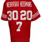 Rodgers Rozier Crouch Signed Custom Red Nebraska Heismans Jersey JSA