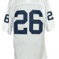 Saquon Barkley Signed Custom White College Football Jersey PSA