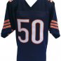Mike Singletary Unsigned Custom Navy Blue Pro Style Football Jersey Size XL