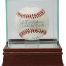 500 Home Run Club 11 Signed AL Baseball Mantle Williams w/ Glass Case PSA W06567