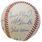 500 Home Run Club 11 Signed AL Baseball Mantle Williams w/ Glass Case PSA W06567