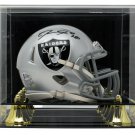 Josh Jacobs Signed Oakland Raiders Mini Speed Replica Helmet BAS w/ Display Case