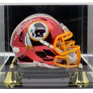 Joe Thiesmann Signed Redskins Mini Chrome Speed Rep Helmet Inscribed JSA w/ Case