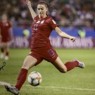 Alex Morgan Signed 16x20 USA Womens Soccer 2019 World Cup Red Jersey Photo JSA