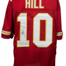 Tyreek Hill Signed Custom Pro-Style Red Football Jersey JSA