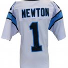 Cam Newton Unsigned Custom White Pro Style Football Jersey Size XL