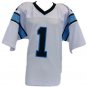 Cam Newton Unsigned Custom White Pro Style Football Jersey Size XL