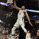 Giannis Greek Freak Antetokounmpo Signed Milwaukee Bucks 16x20 Dunk Photo JSA
