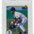 George Brett Signed Slabbed Royals 1990 Upper Deck #124 Trading Card BAS