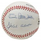 Sadaharu Oh Hank Aaron Signed Official National League Baseball JSA ALOA