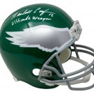 Randall Cunningham Signed Eagles FS Throwback Replica Helmet Ultimate Weapon JSA
