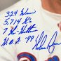 Nolan Ryan Signed Rangers 16x20 Vertical 4x Inscriptions Photo JSA+Ryan Holo